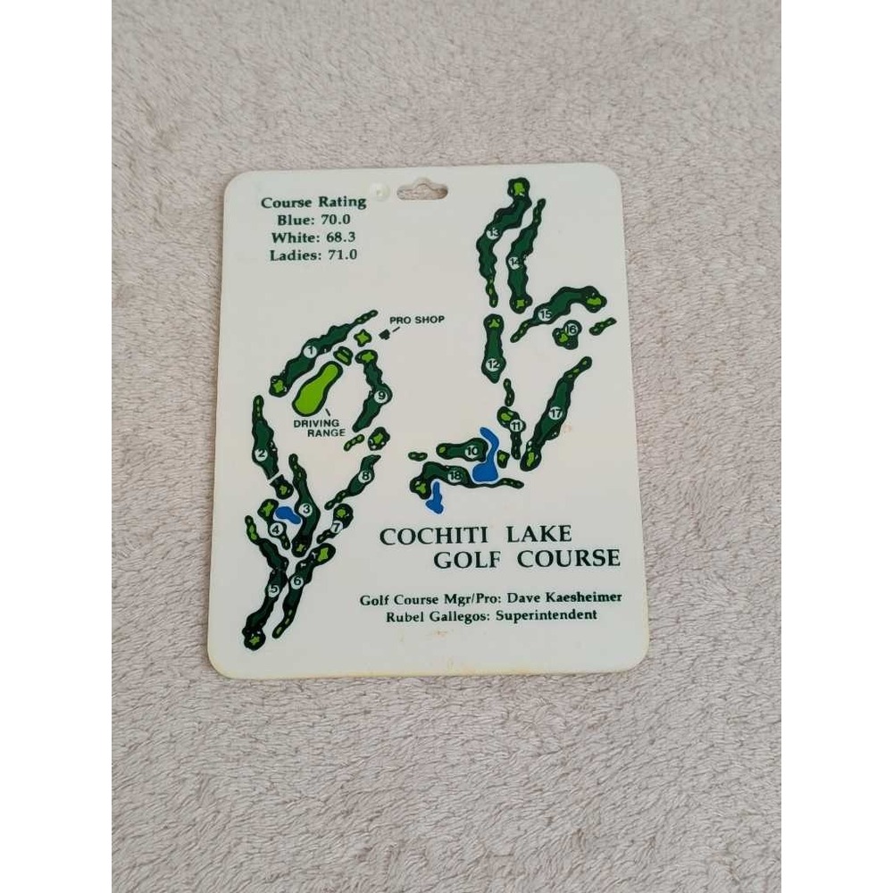 Cochiti Lake Golf Course Card Map Pro Shop Driving Range‎ New Mexico